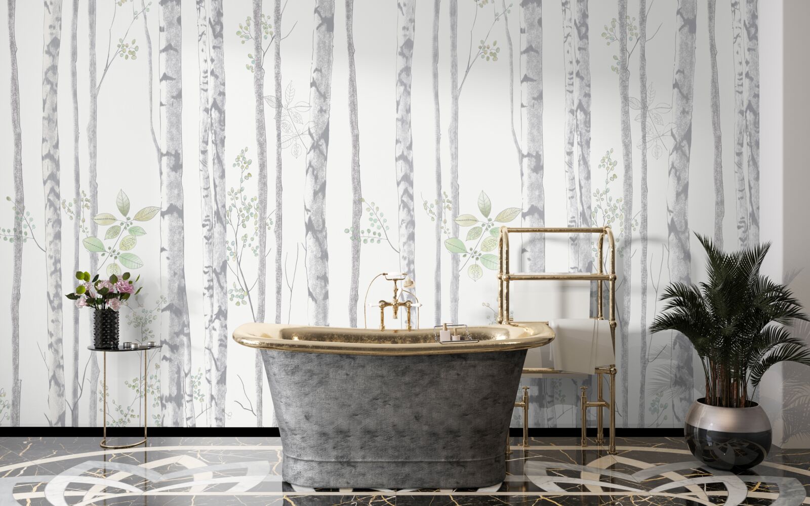 Fototapet mesteacăn subțire