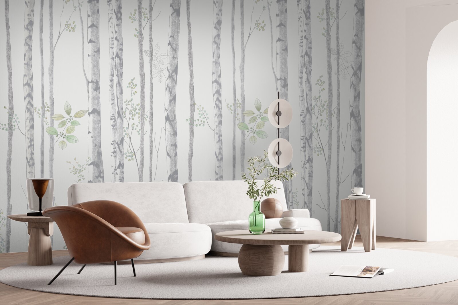 Fototapet mesteacăn subțire