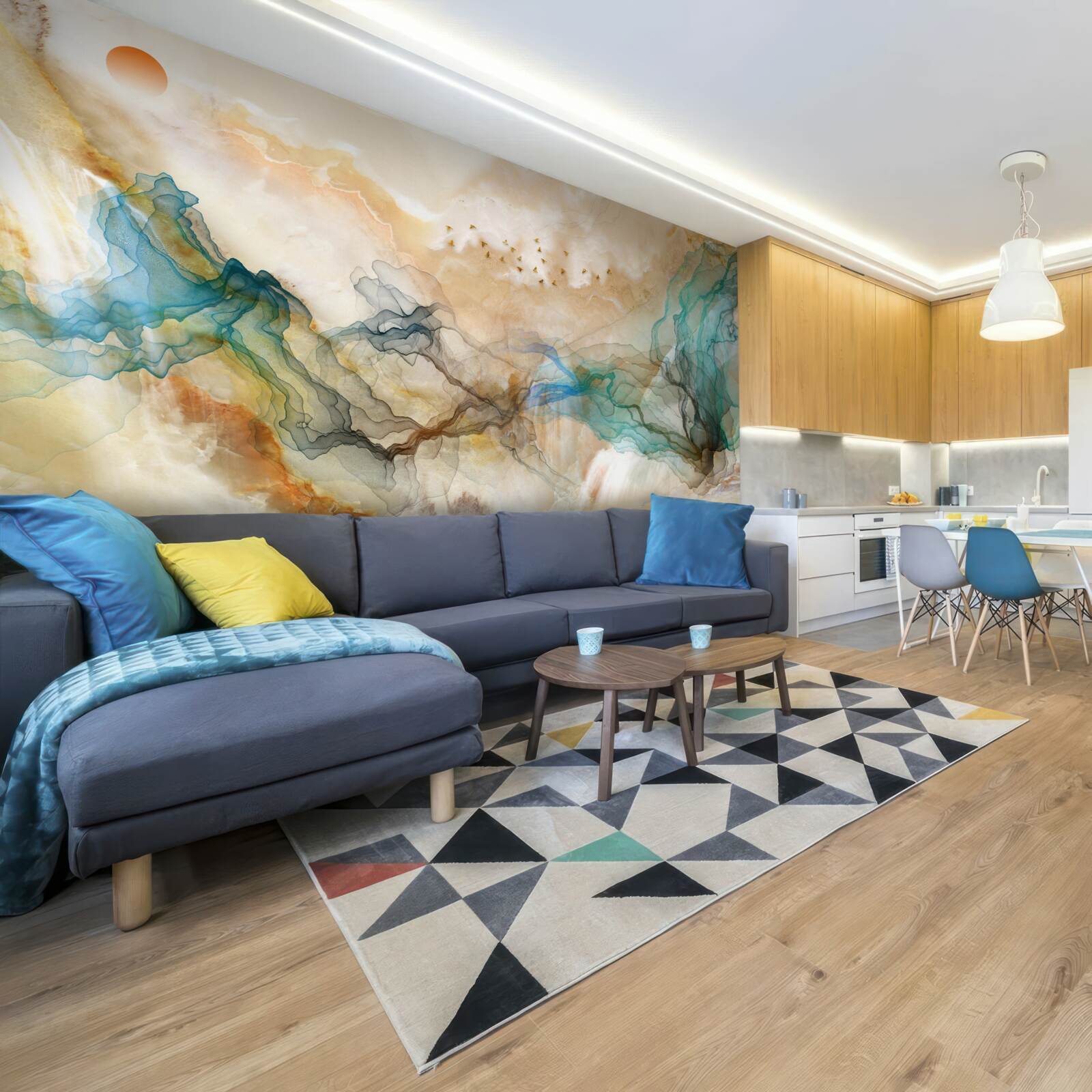 Fototapet Peisaj japonez în stil abstract