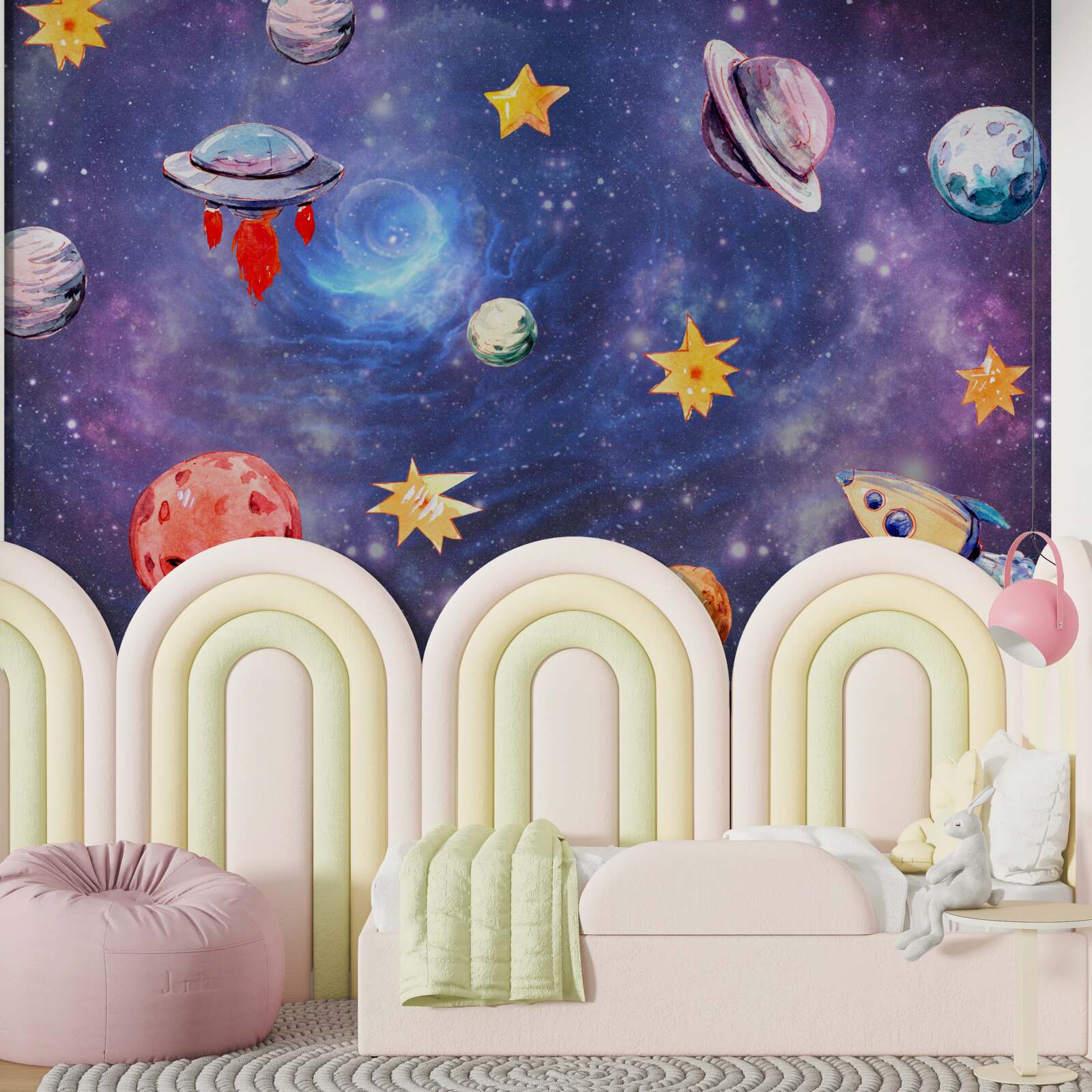 Fototapet locuitori ai spațiului și ai corpurilor cerești