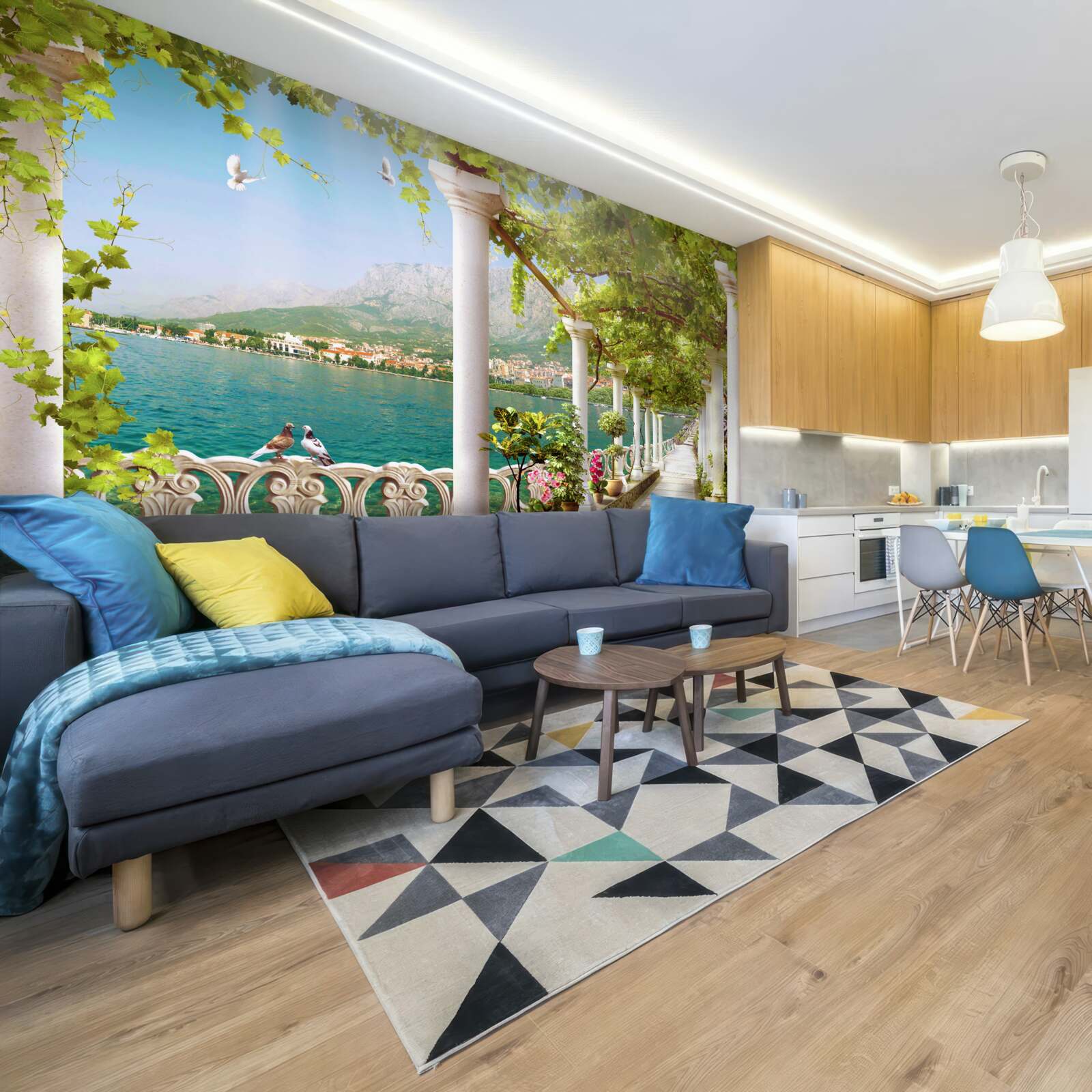 Fototapet vedere a zonei dinspre terasament