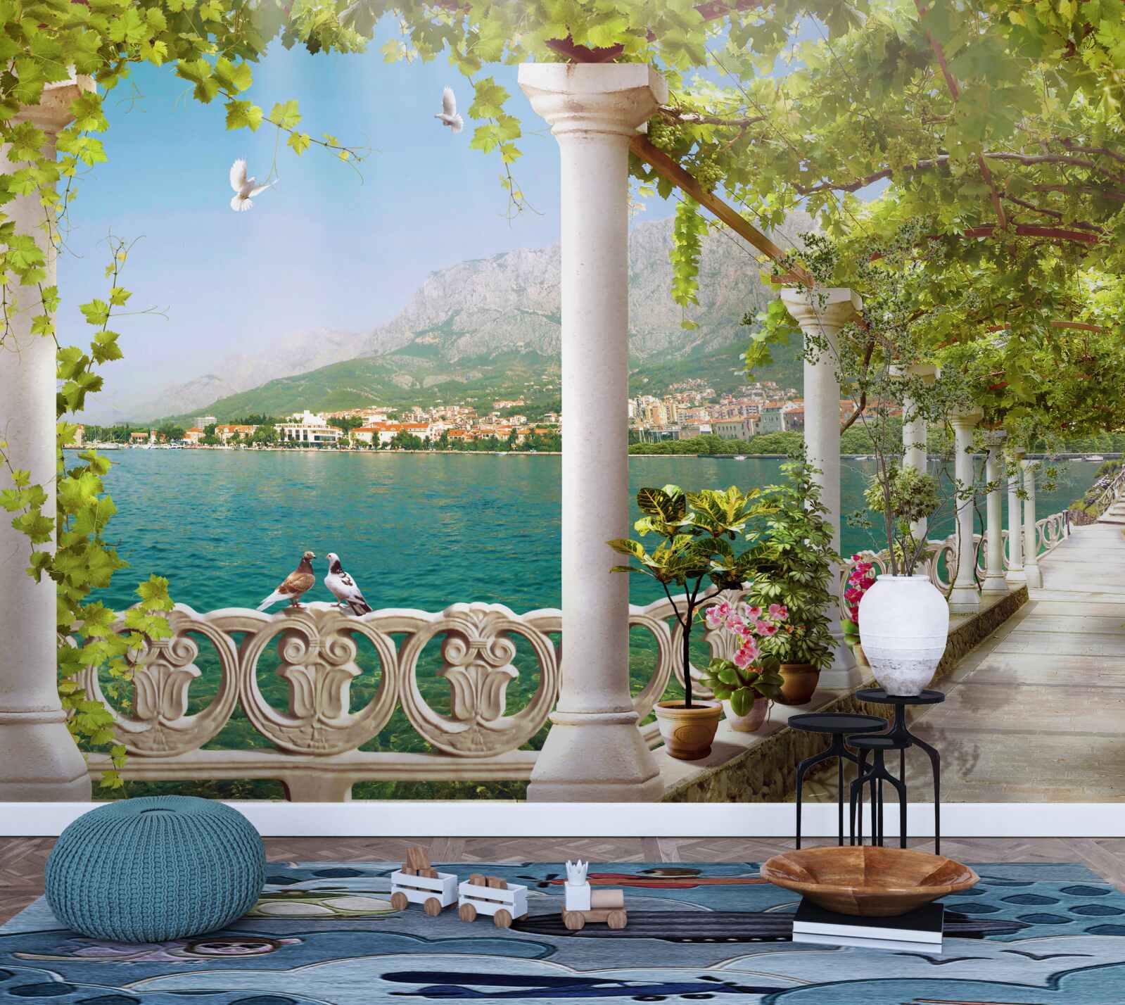 Fototapet vedere a zonei dinspre terasament