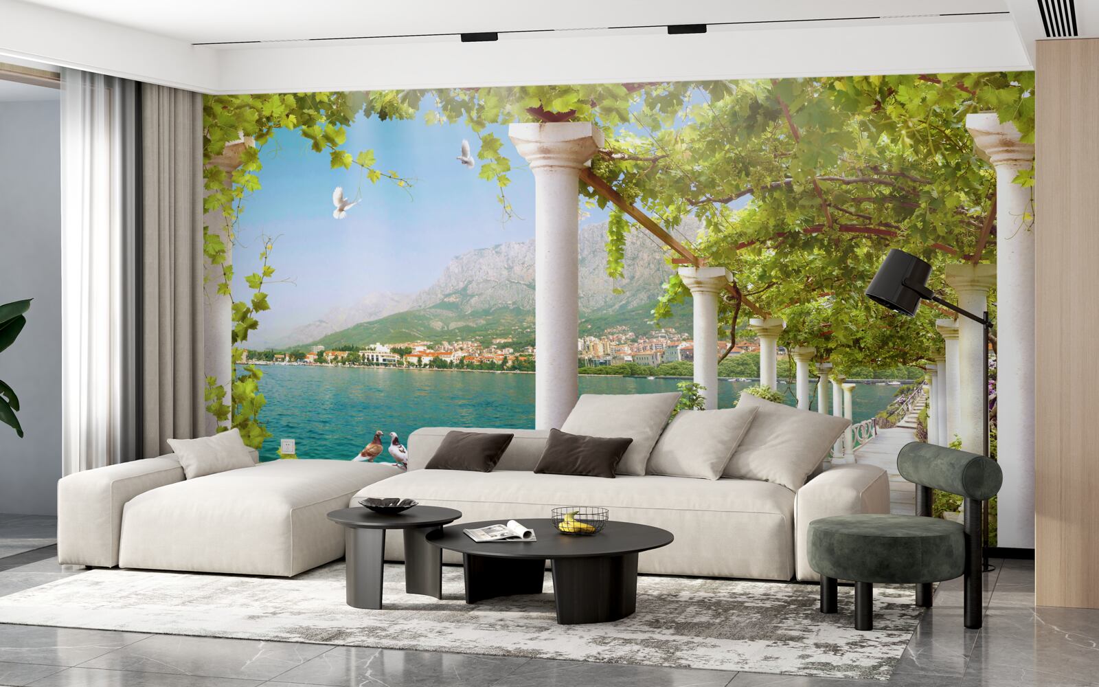 Fototapet vedere a zonei dinspre terasament