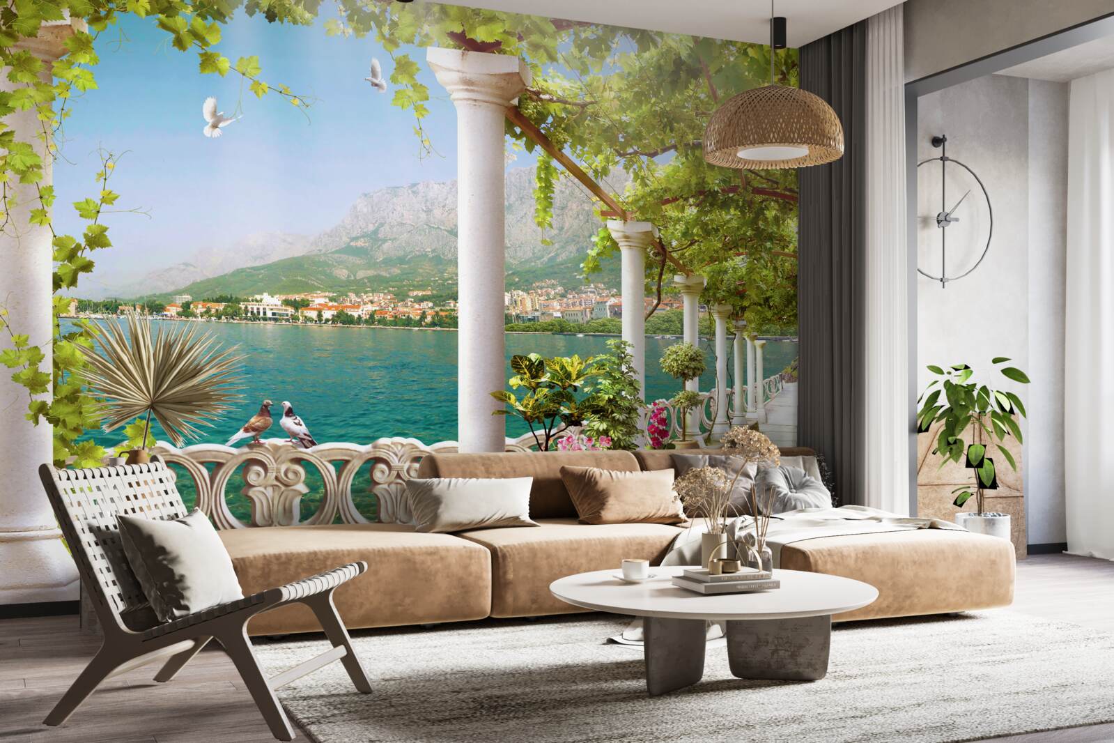 Fototapet vedere a zonei dinspre terasament