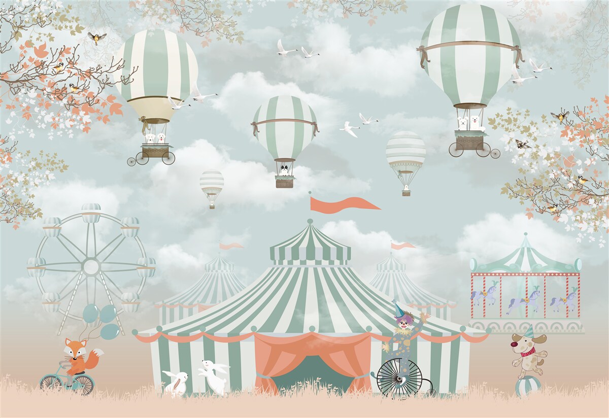 Fototapet reprezentanți ai artelor circului