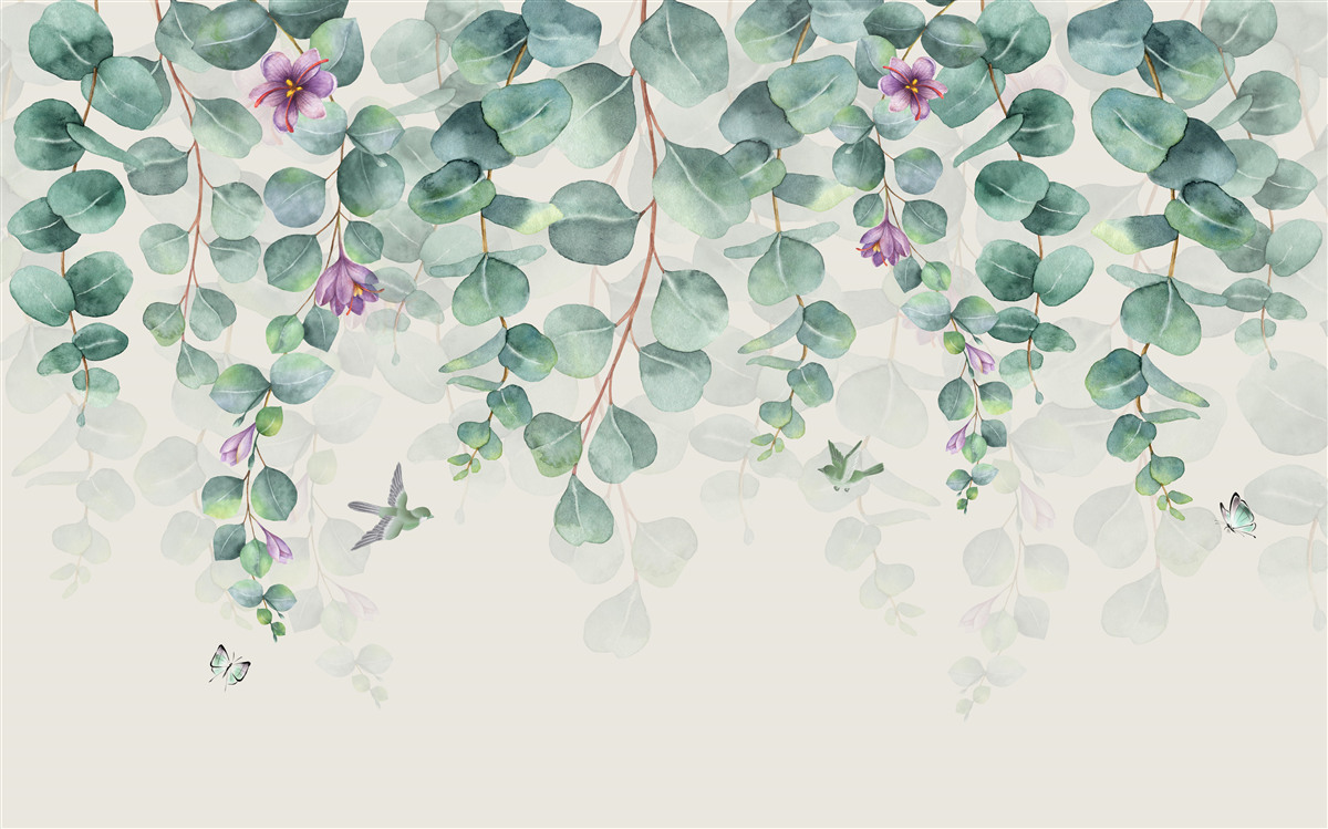 Fototapet eucalipt în floare