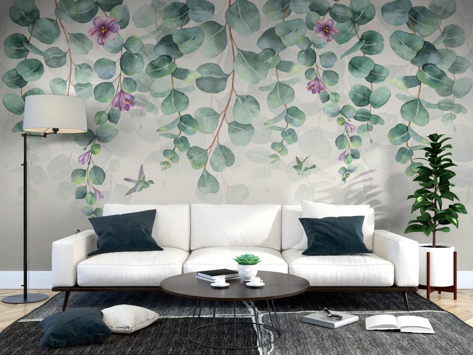 Fototapet eucalipt în floare