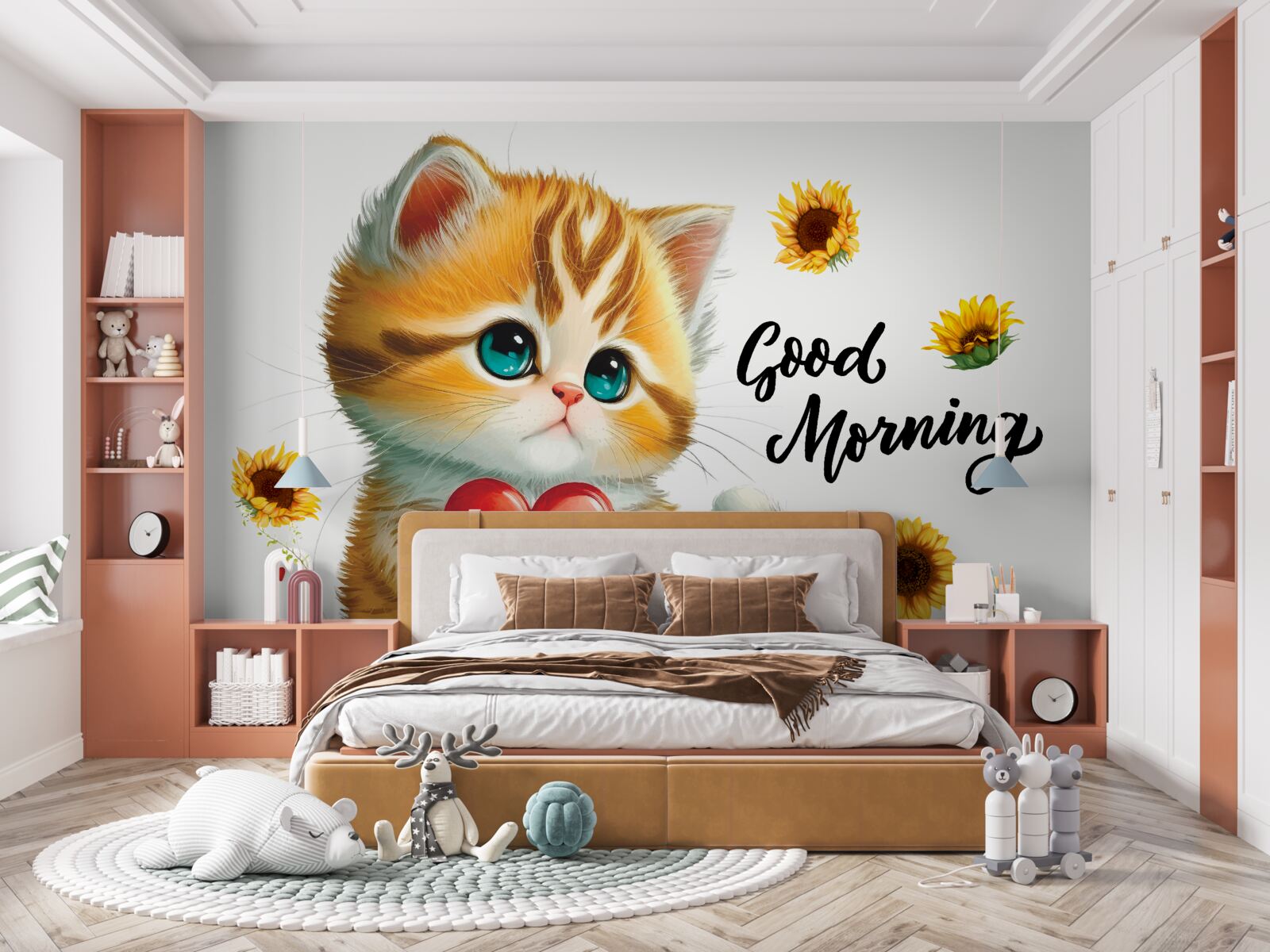 Fototapet o pisică cu dorințe