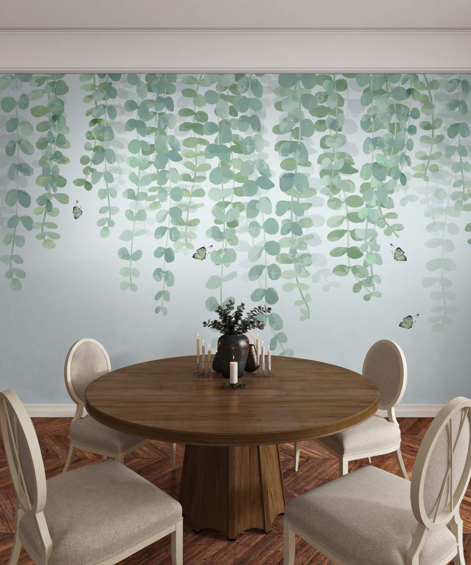 Fototapet frunzele de eucalipt sunt verzi