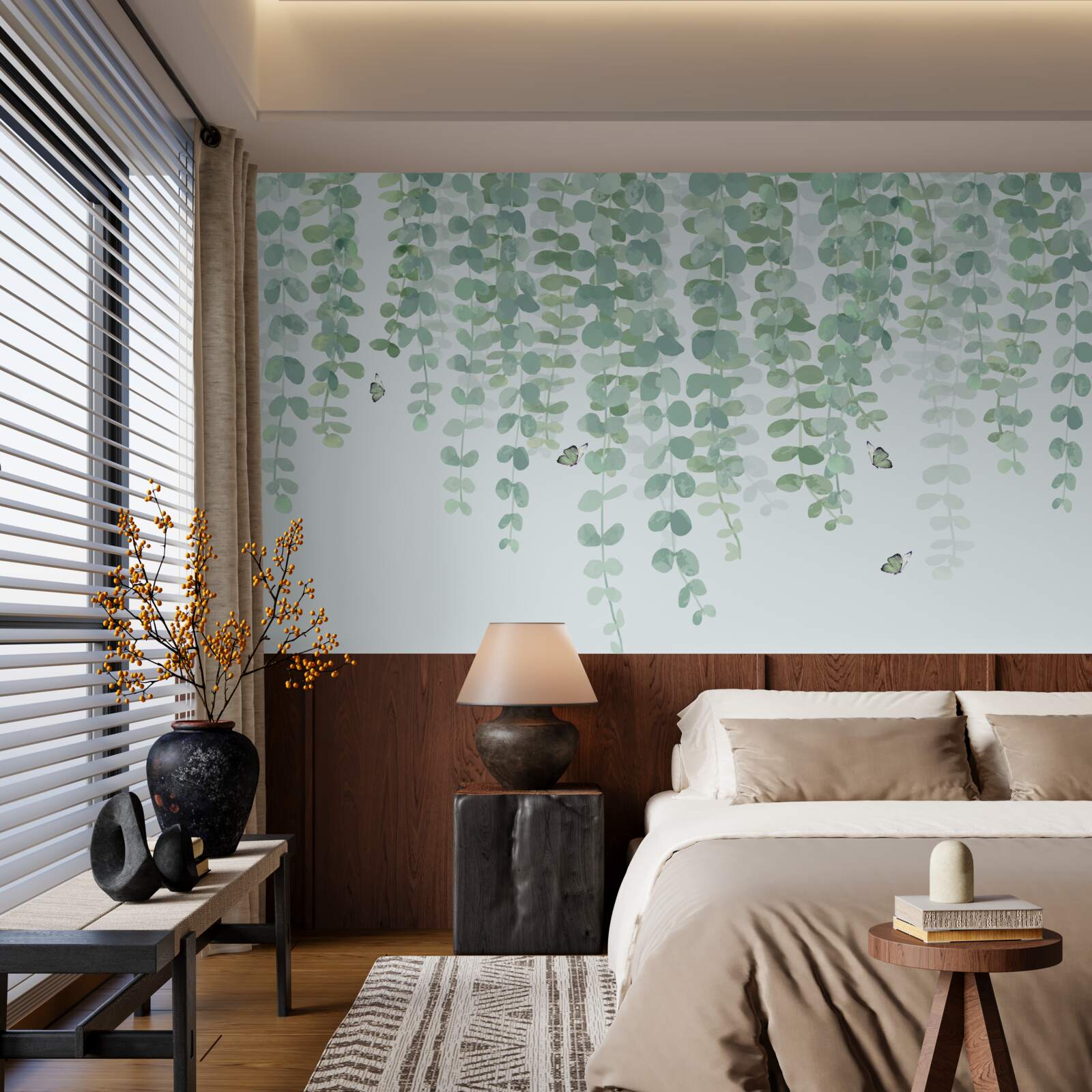 Fototapet frunzele de eucalipt sunt verzi