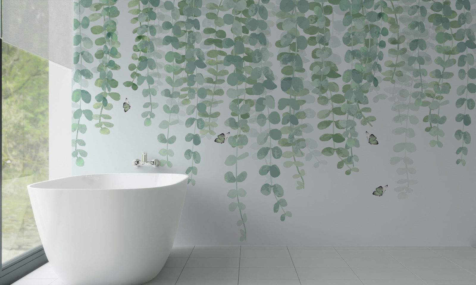 Fototapet frunzele de eucalipt sunt verzi