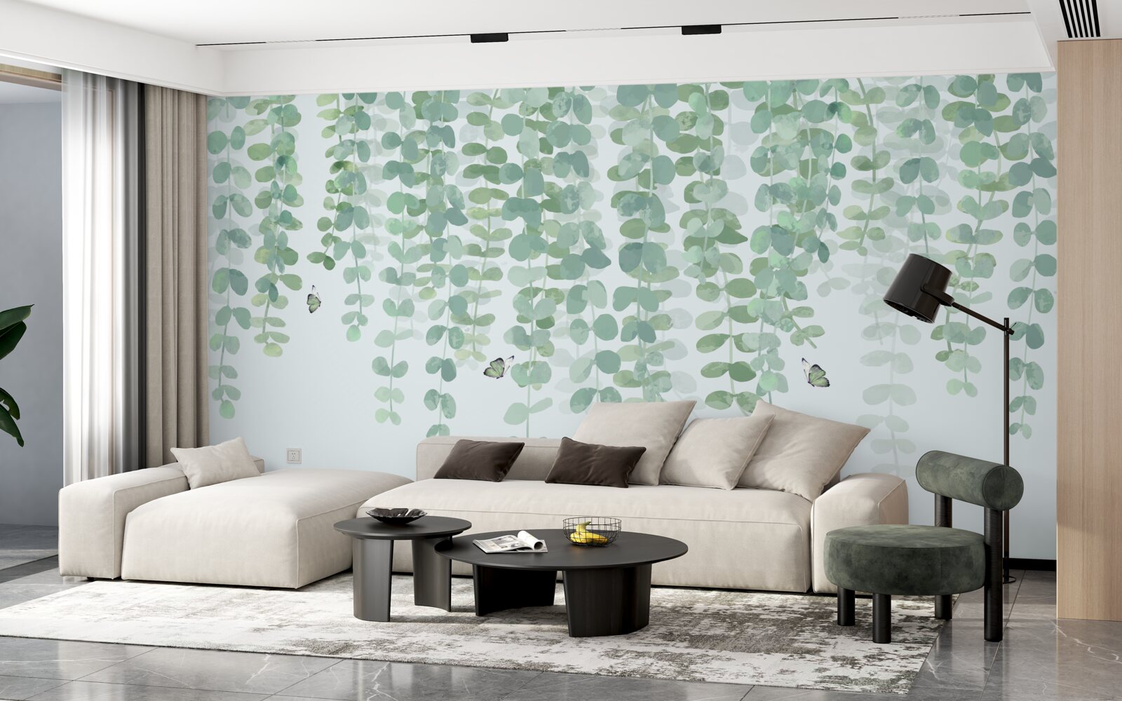 Fototapet frunzele de eucalipt sunt verzi