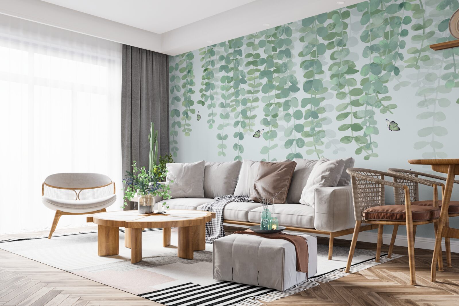 Fototapet frunzele de eucalipt sunt verzi