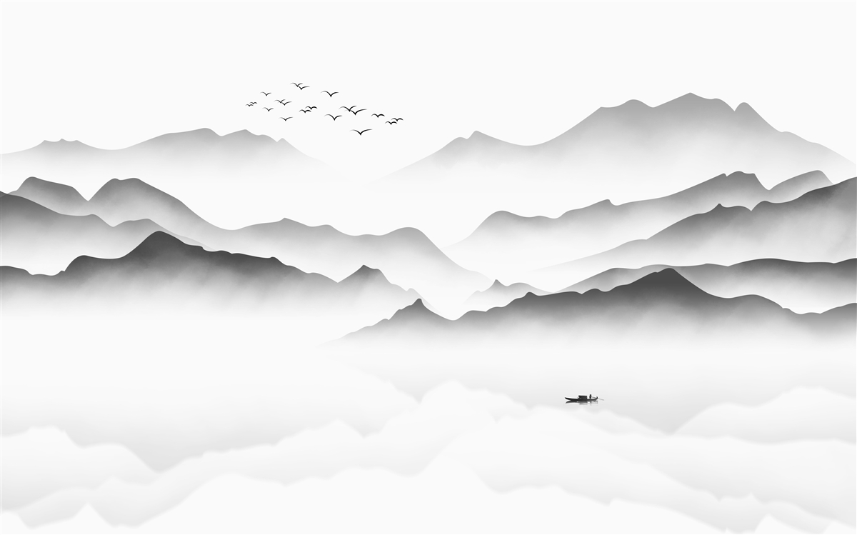 Fototapet o dimineață lângă râu, învăluită în ceață