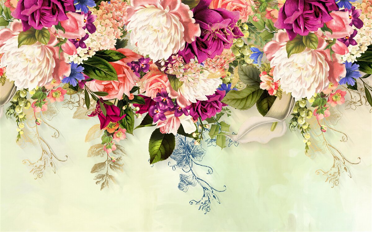 Fototapet compoziții florale elegante