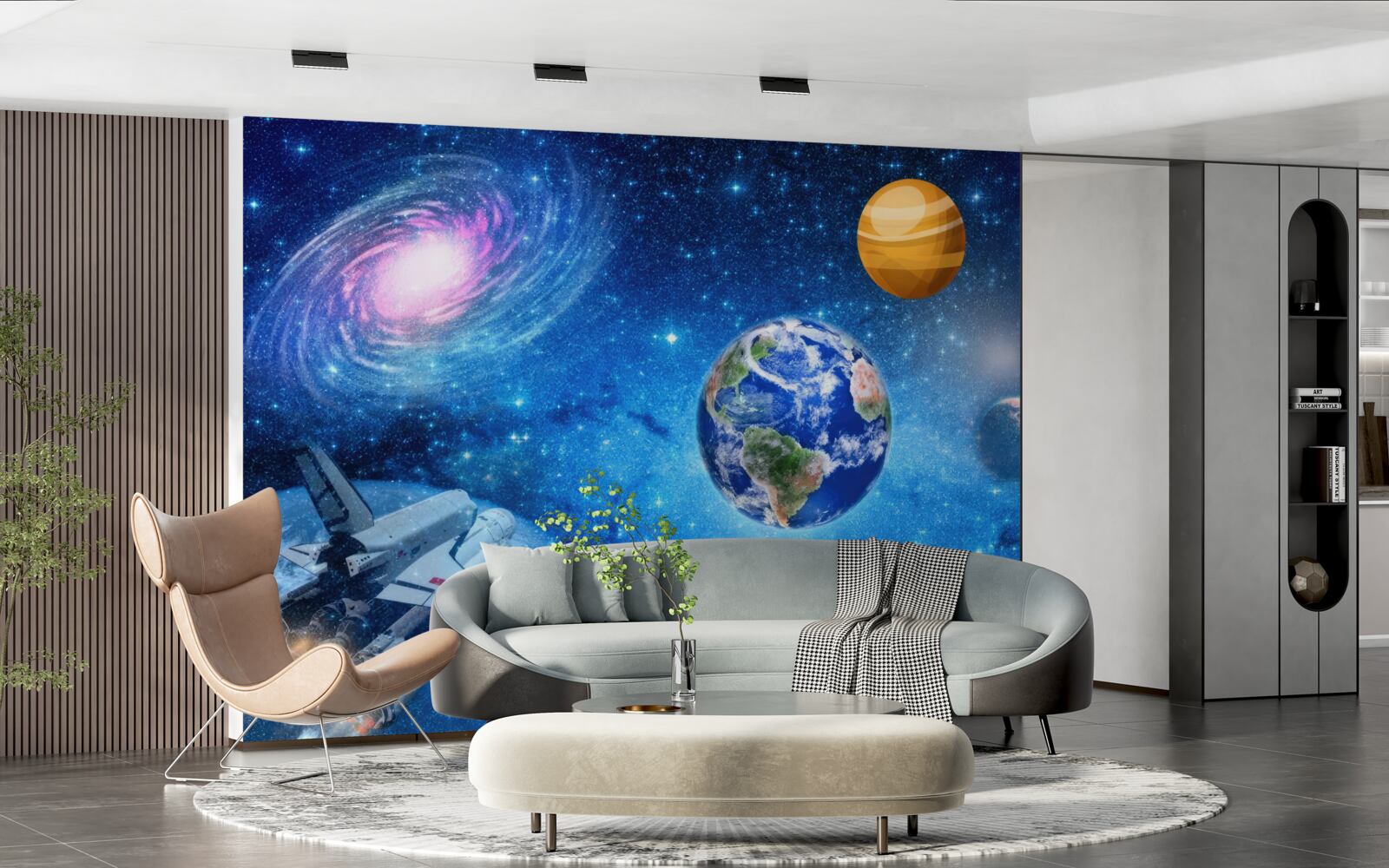 Fototapet planetele și spațiul lor