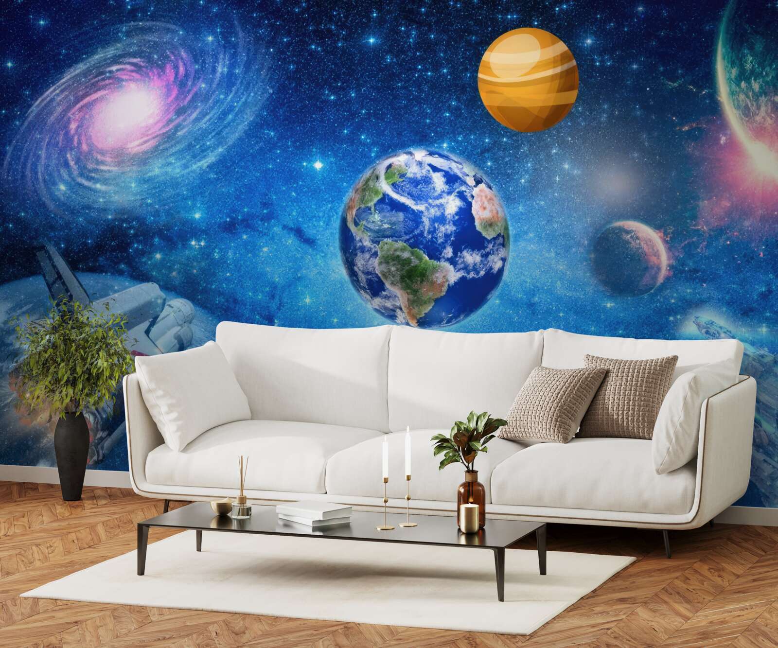 Fototapet planetele și spațiul lor