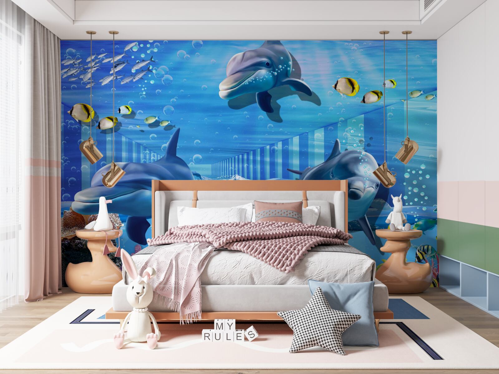 Fototapet locuitori de la mare adâncime în tunel