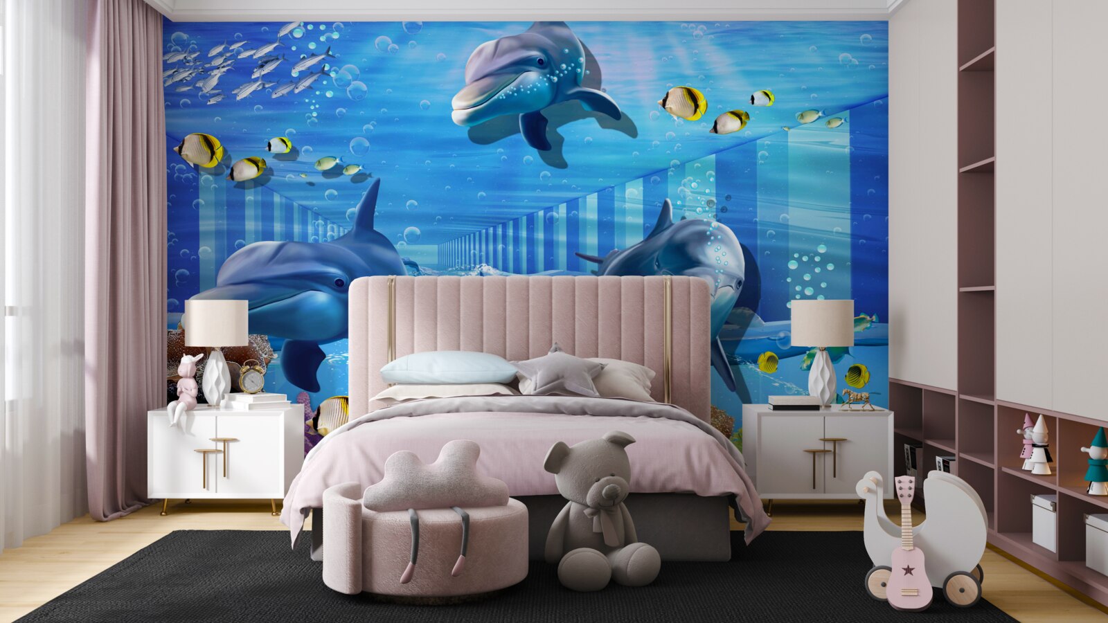 Fototapet locuitori de la mare adâncime în tunel