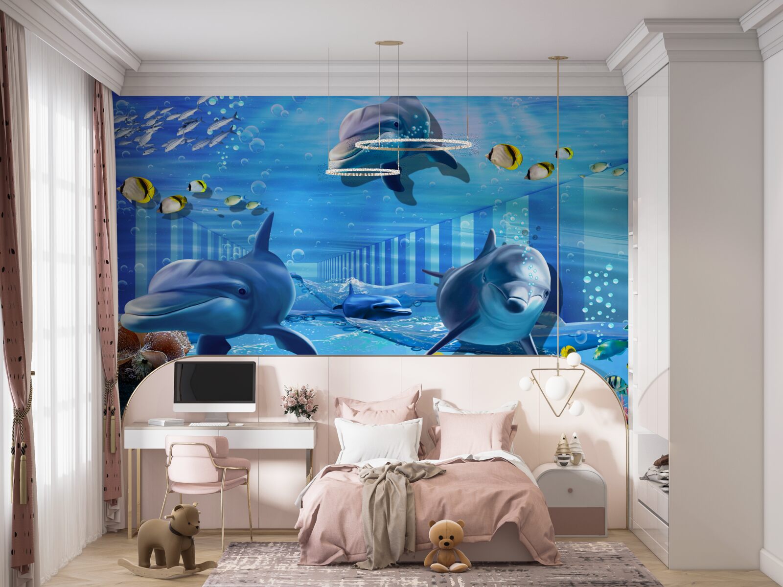 Fototapet locuitori de la mare adâncime în tunel