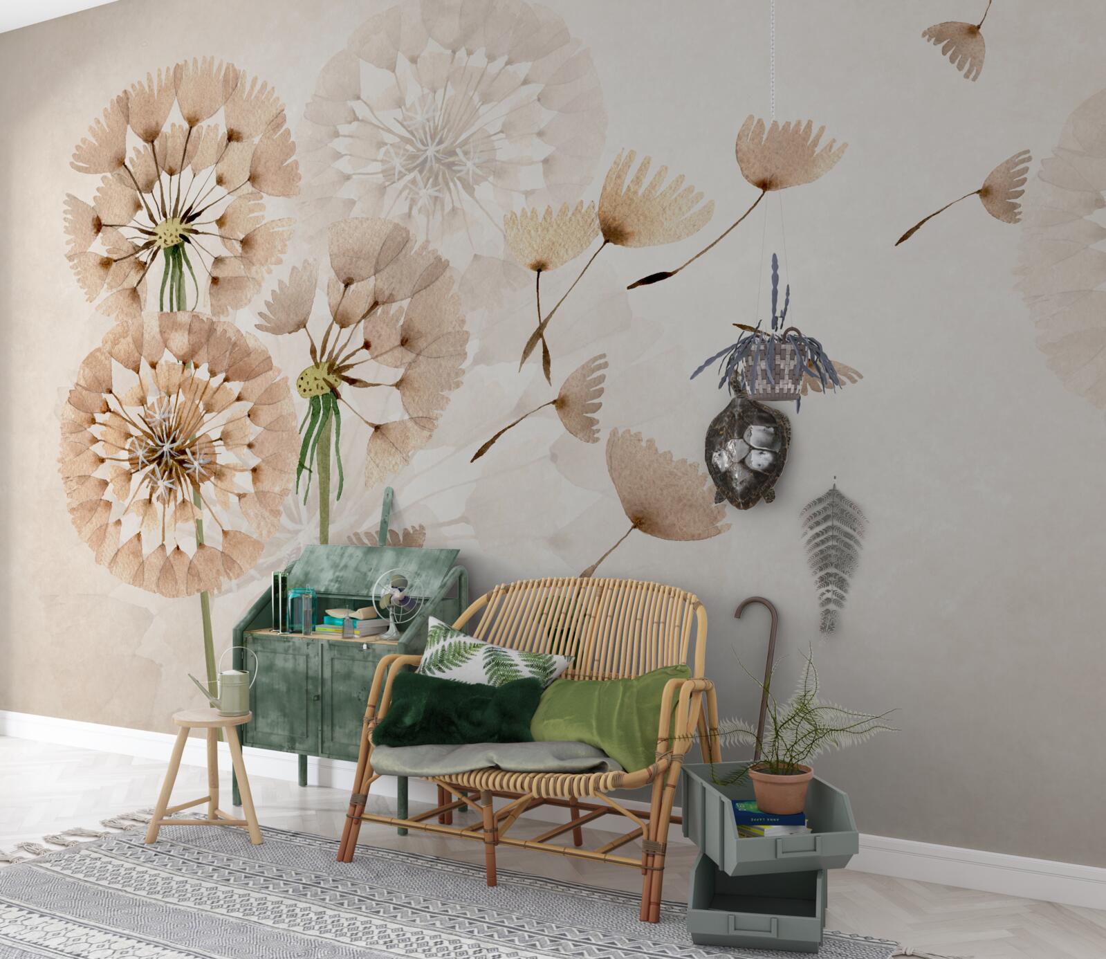 Fototapet vaporizarea pufului de păpădie