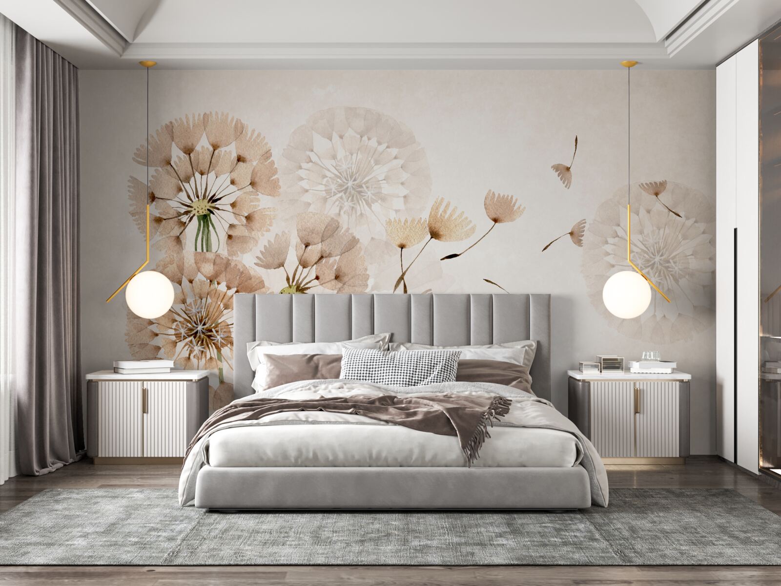 Fototapet vaporizarea pufului de păpădie