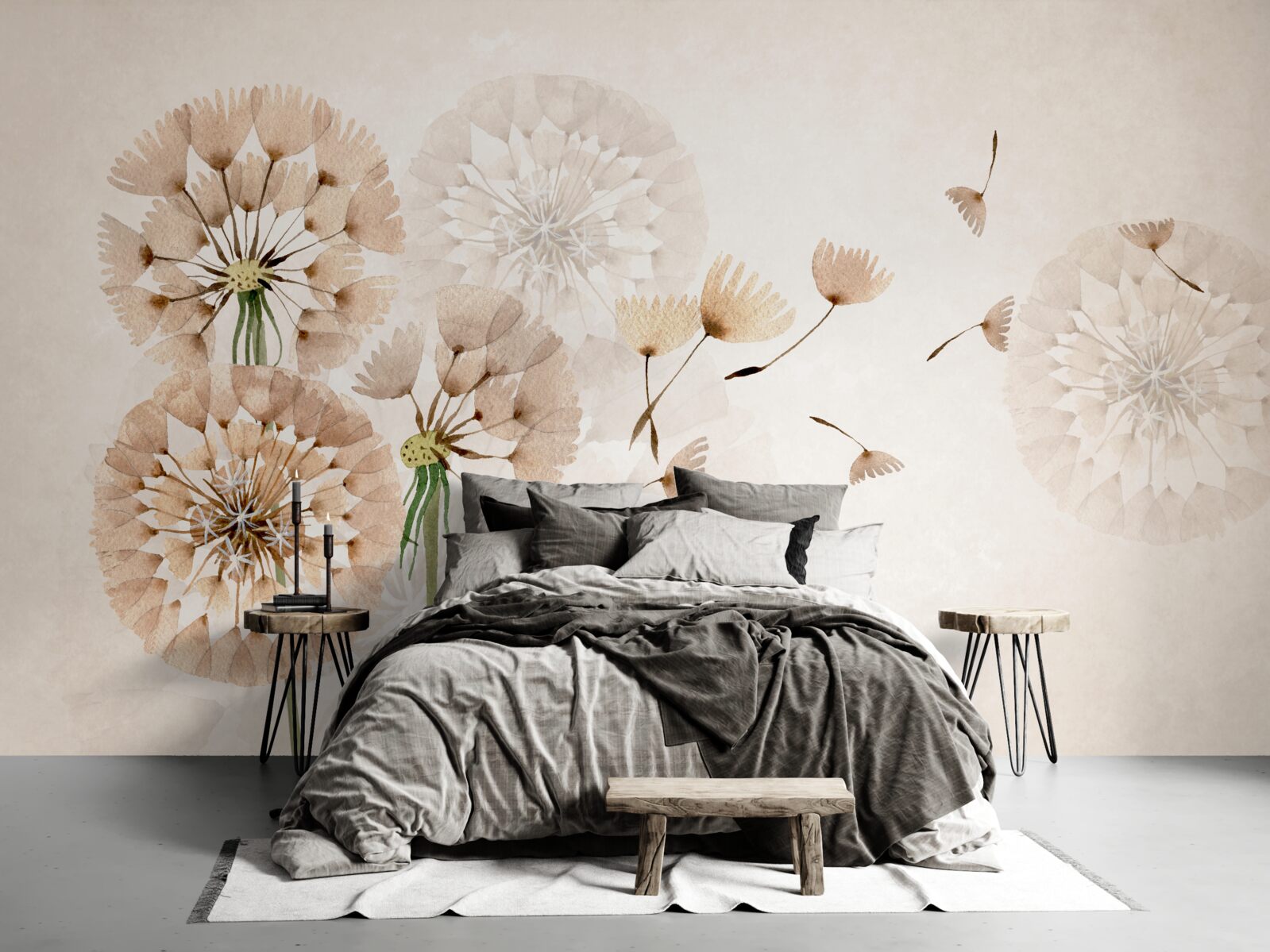 Fototapet vaporizarea pufului de păpădie