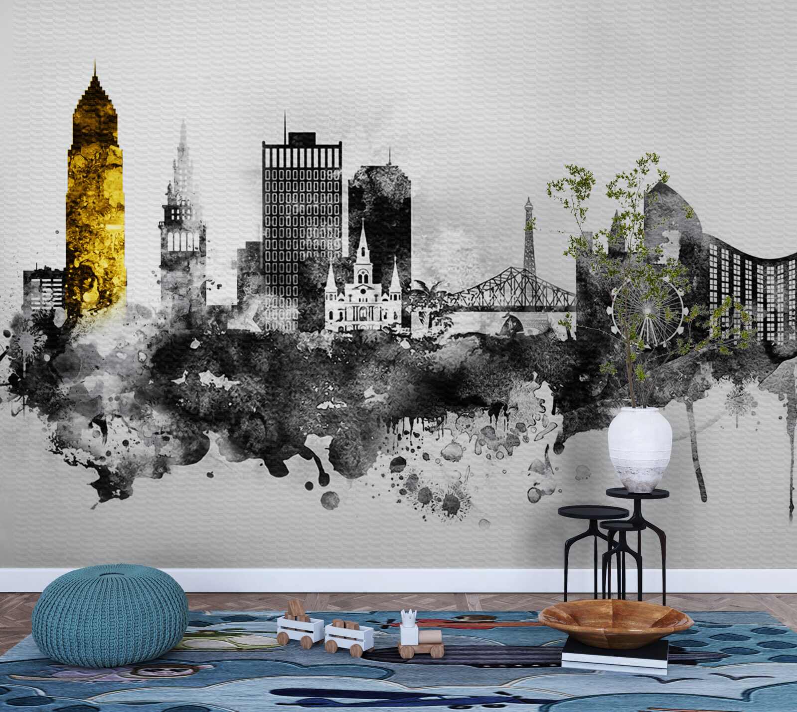 Fototapet abstractizarea arhitecturală a spațiului urban