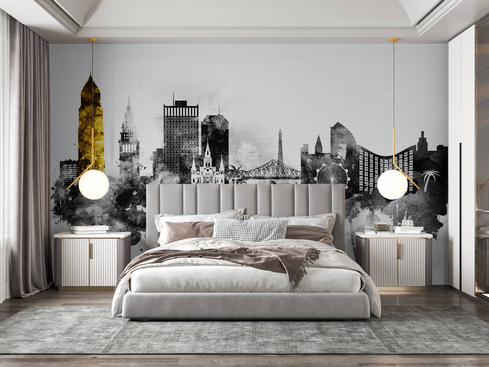 Fototapet abstractizarea arhitecturală a spațiului urban