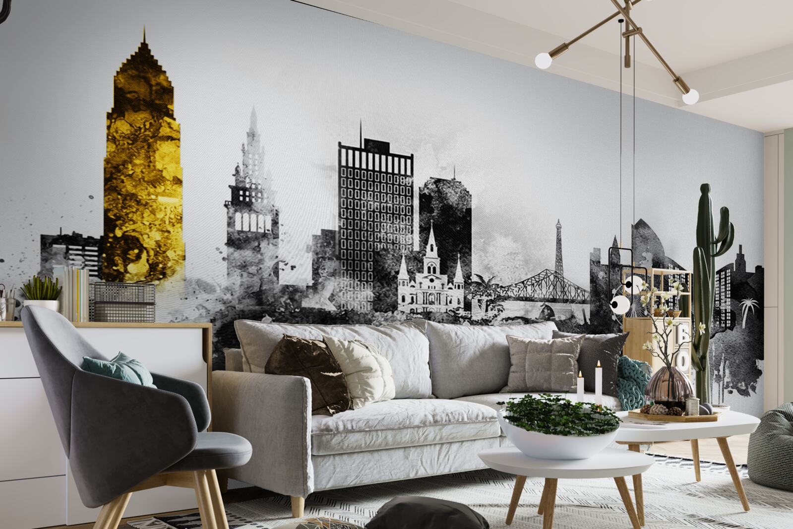 Fototapet abstractizarea arhitecturală a spațiului urban