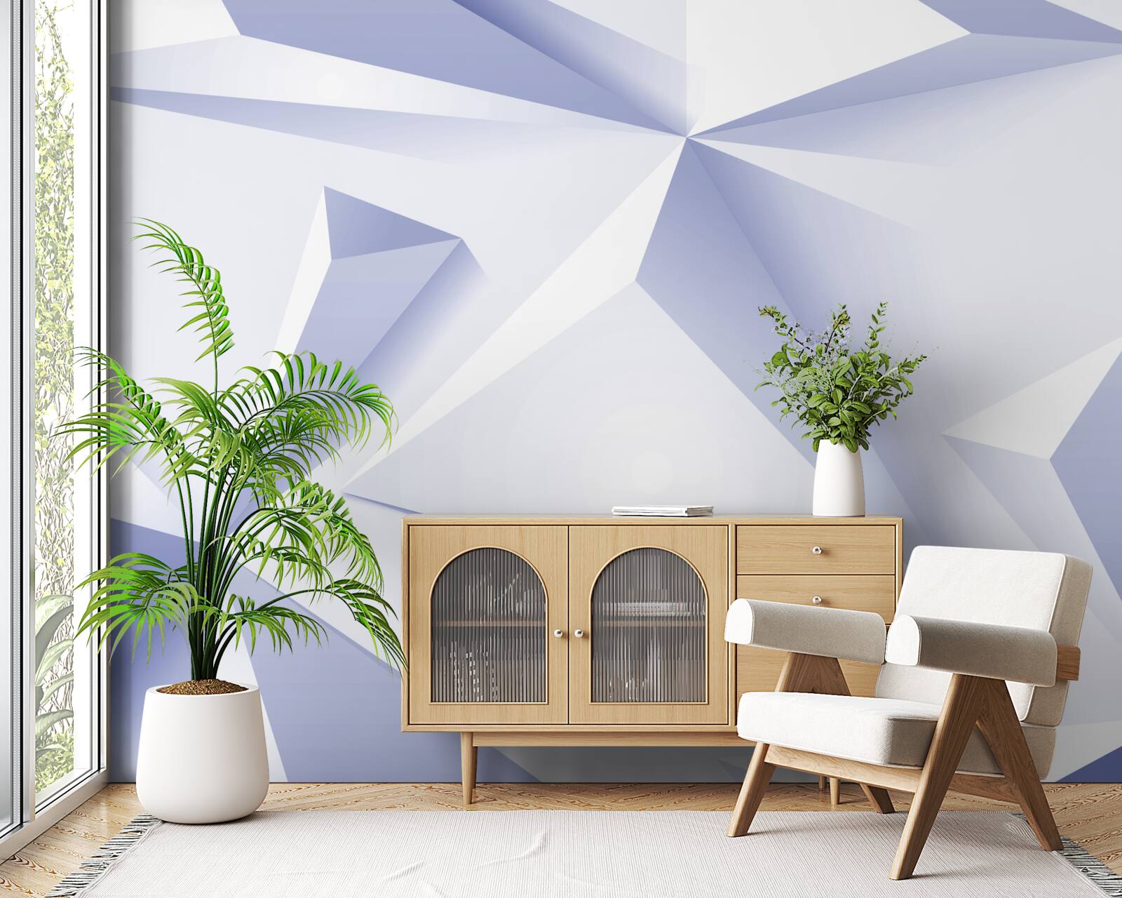 Fototapet lumină 3d piramide