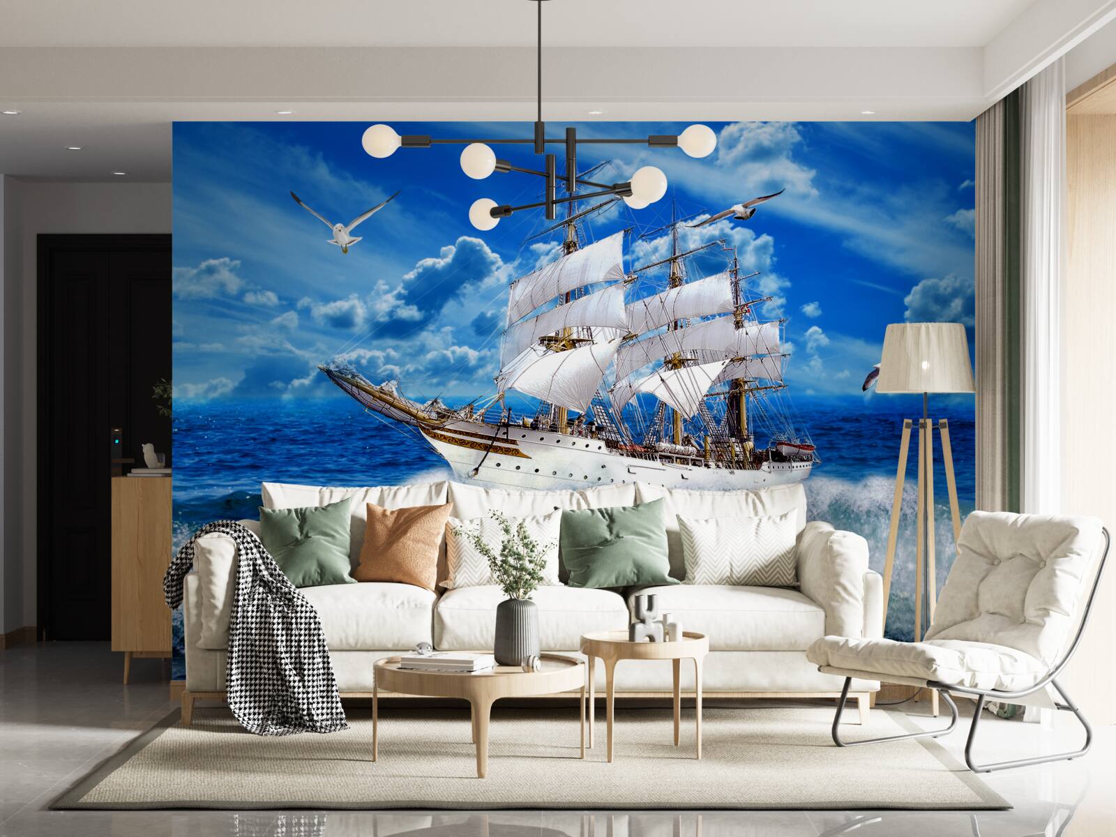 Fototapet nava învinge furtuna