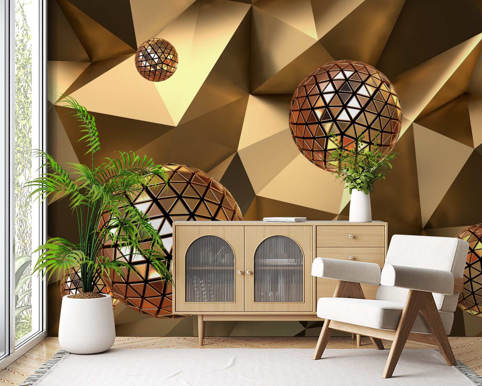 Fototapet 3d bile disco plutitoare