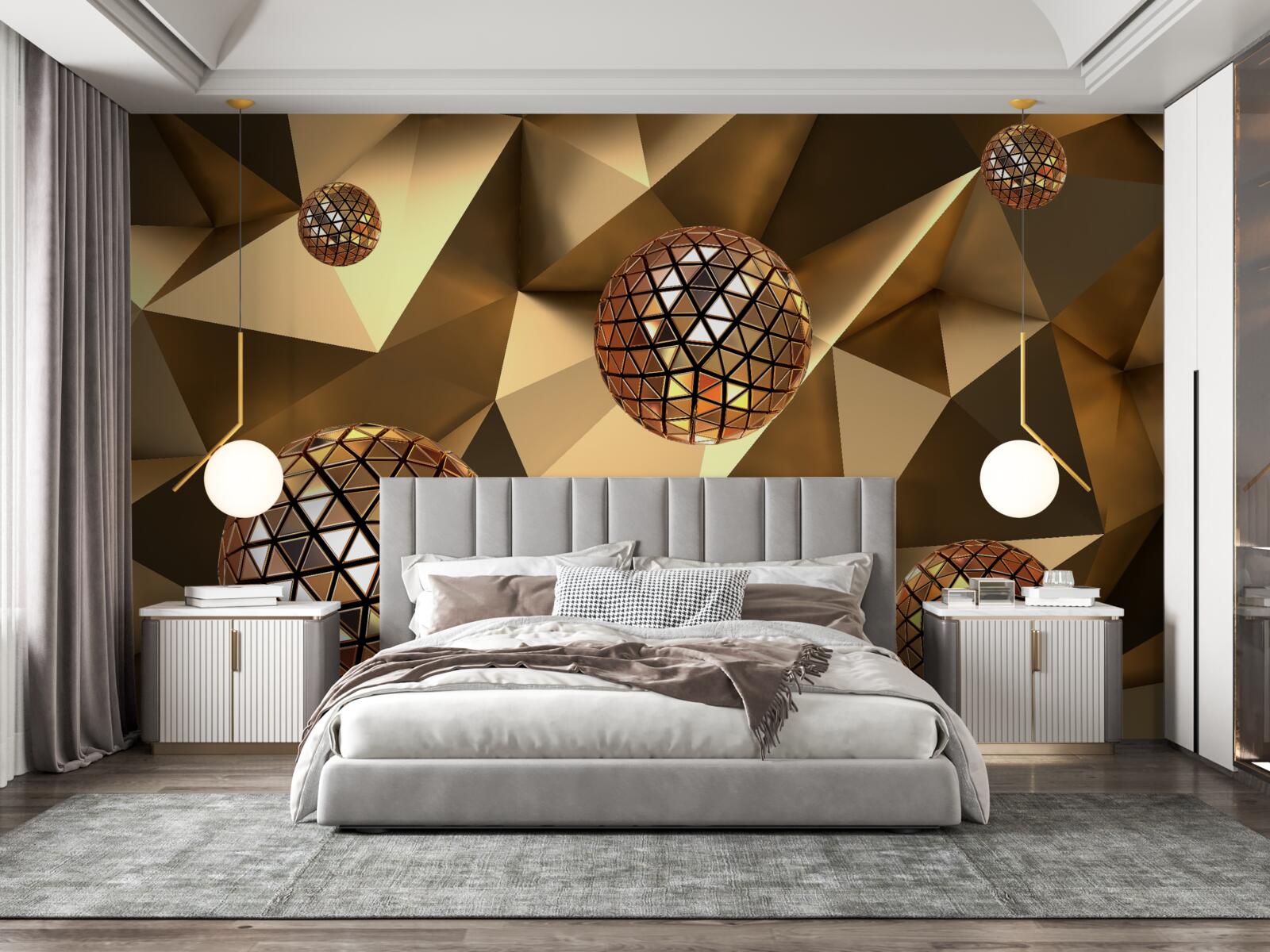 Fototapet 3d bile disco plutitoare