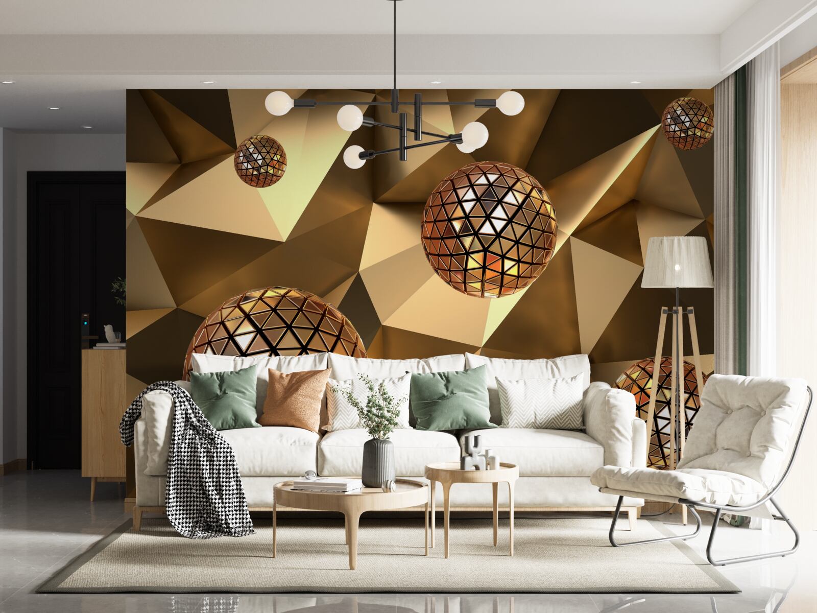 Fototapet 3d bile disco plutitoare