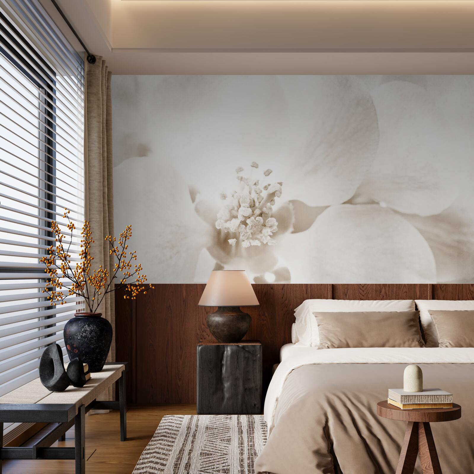 Fototapet mugur mare delicat de orhidee