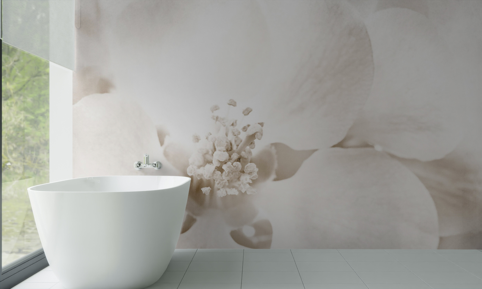 Fototapet mugur mare delicat de orhidee