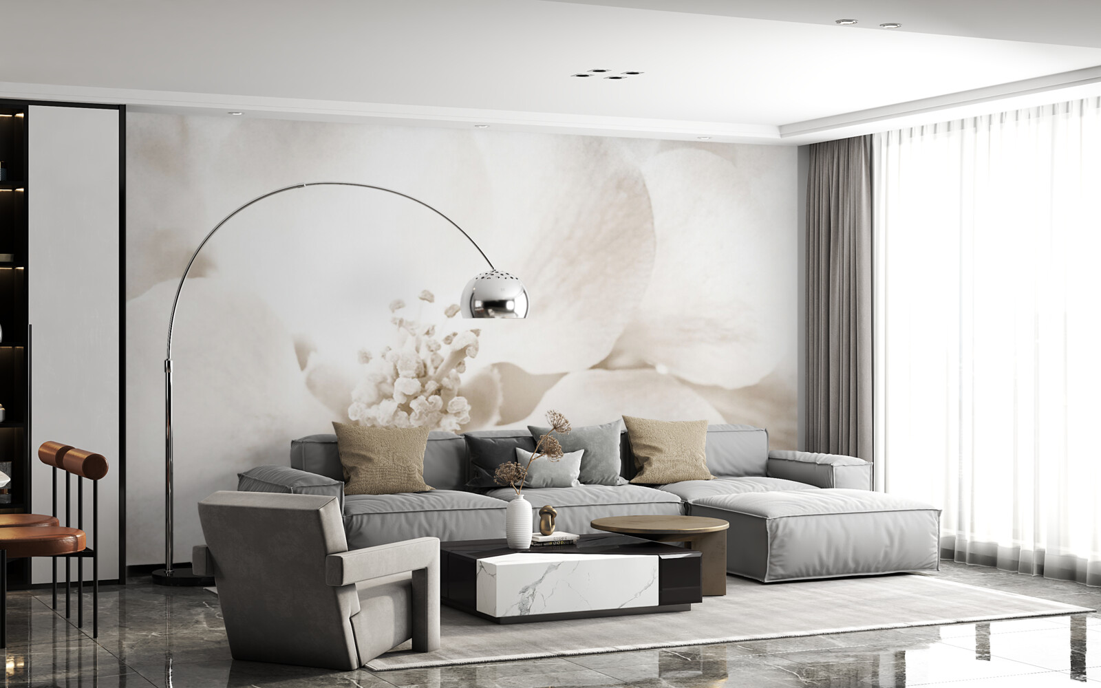 Fototapet mugur mare delicat de orhidee