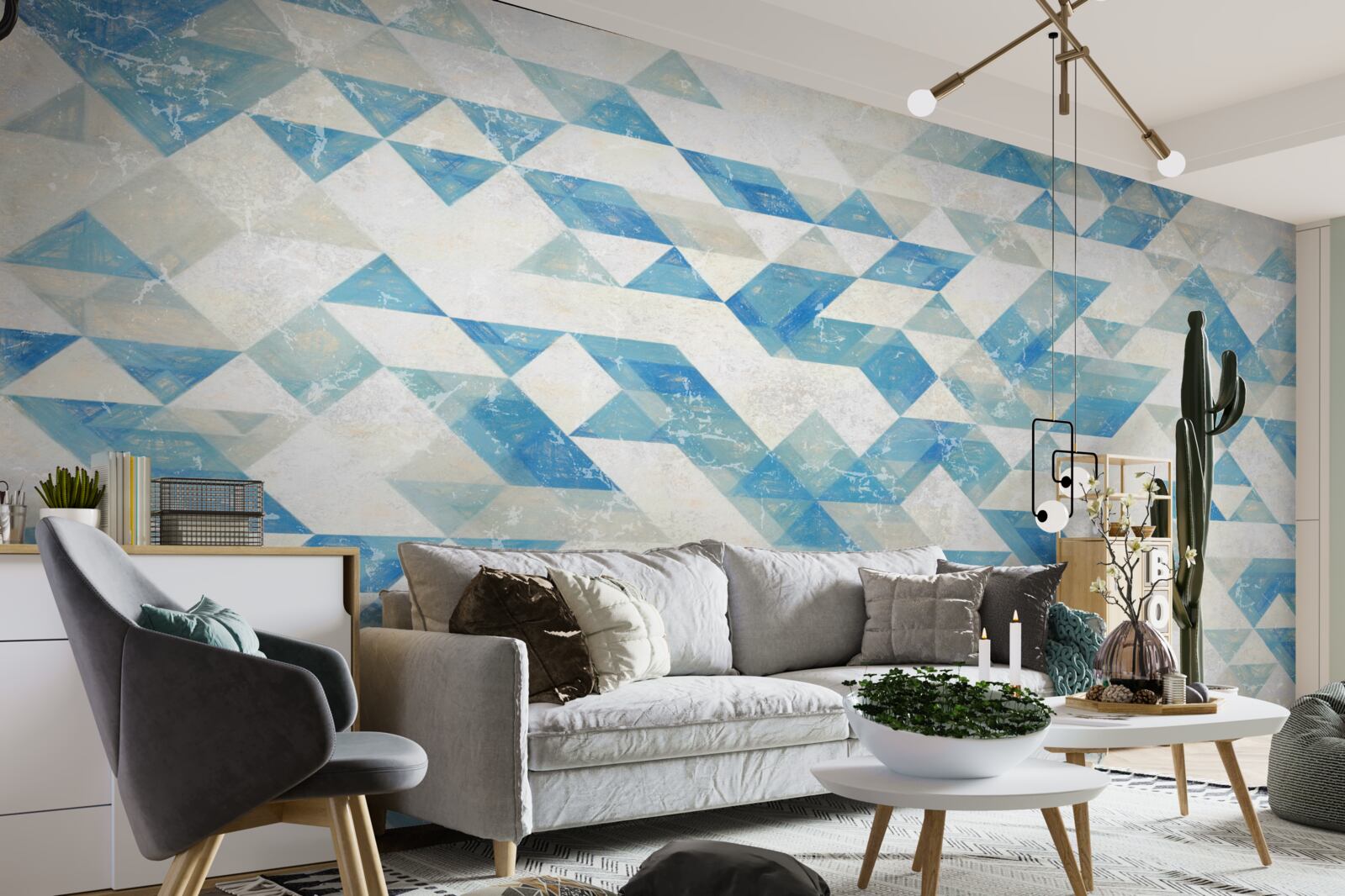 Fototapet forme geometrice în abstracție