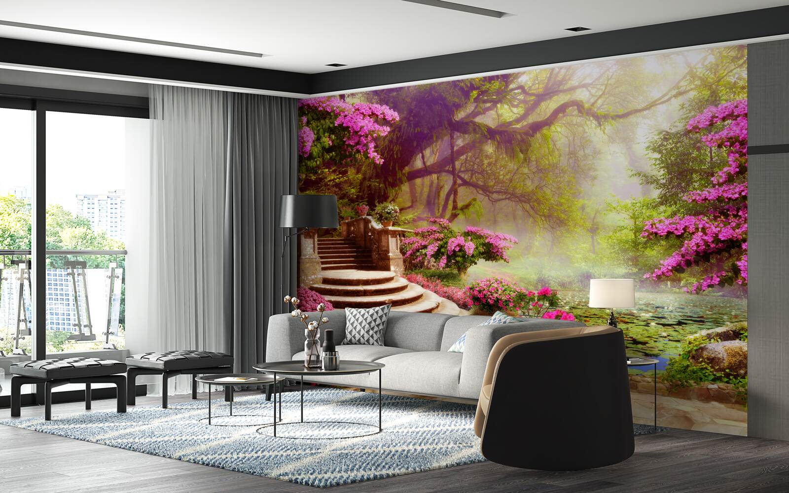 Fototapet peisaj cu zgomot