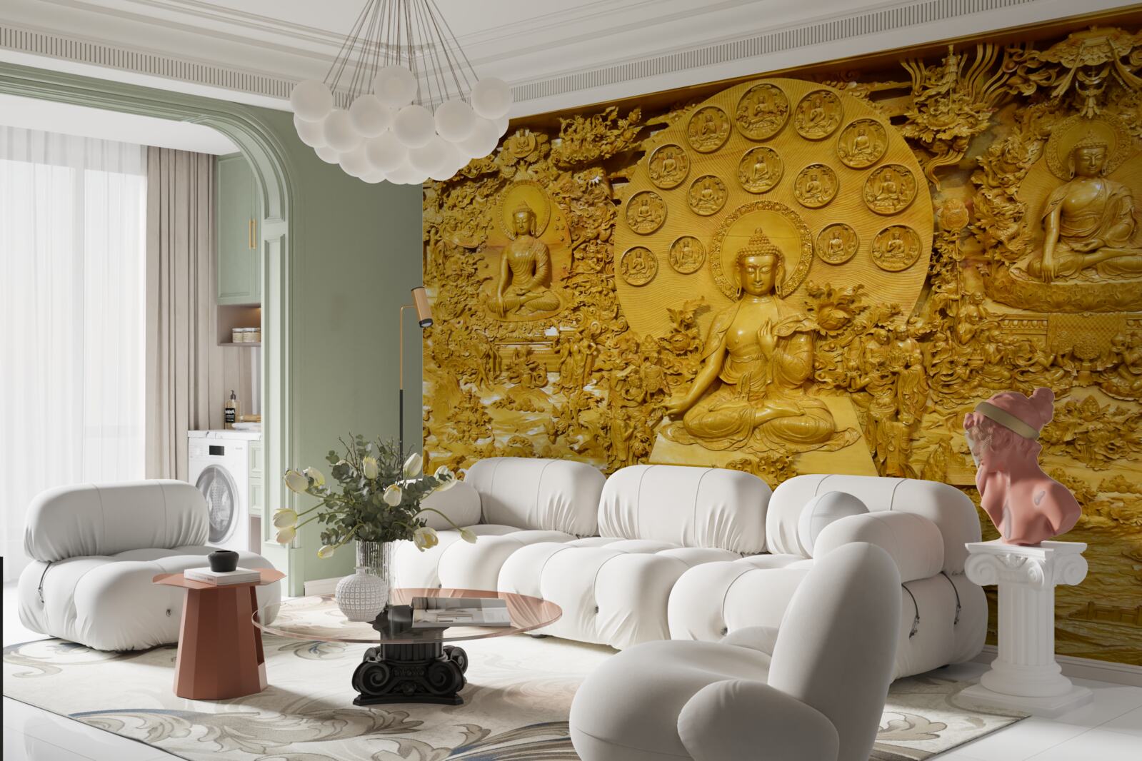 Fototapet tibet bord cu modele