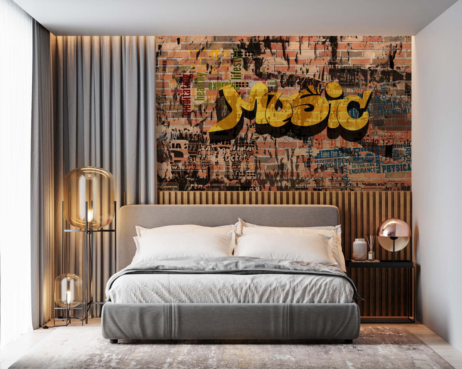 Fototapet graffiti în sunet