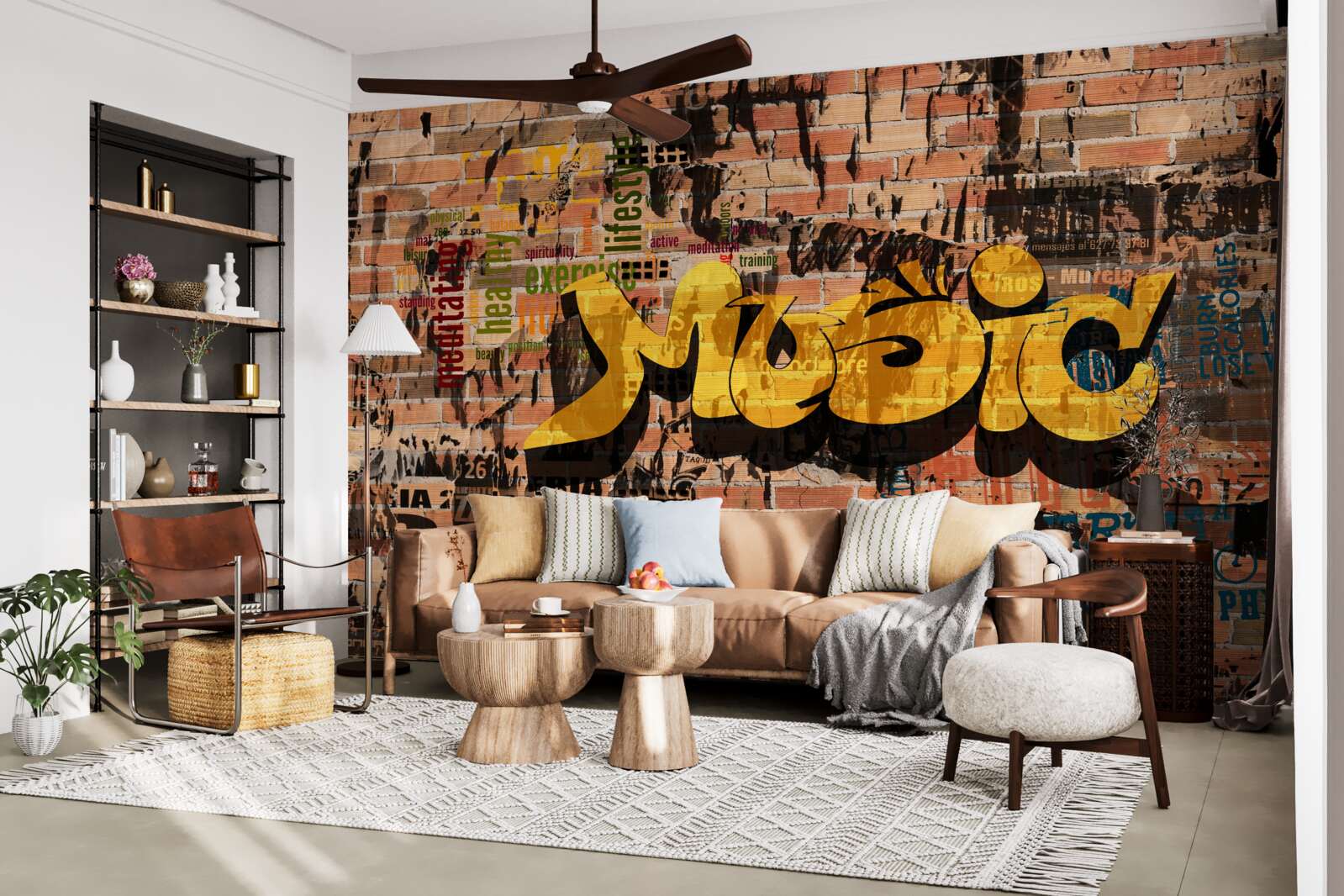 Fototapet graffiti în sunet