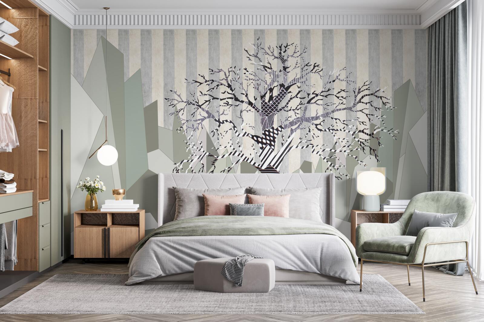 Fototapet texturi și lemn abstract