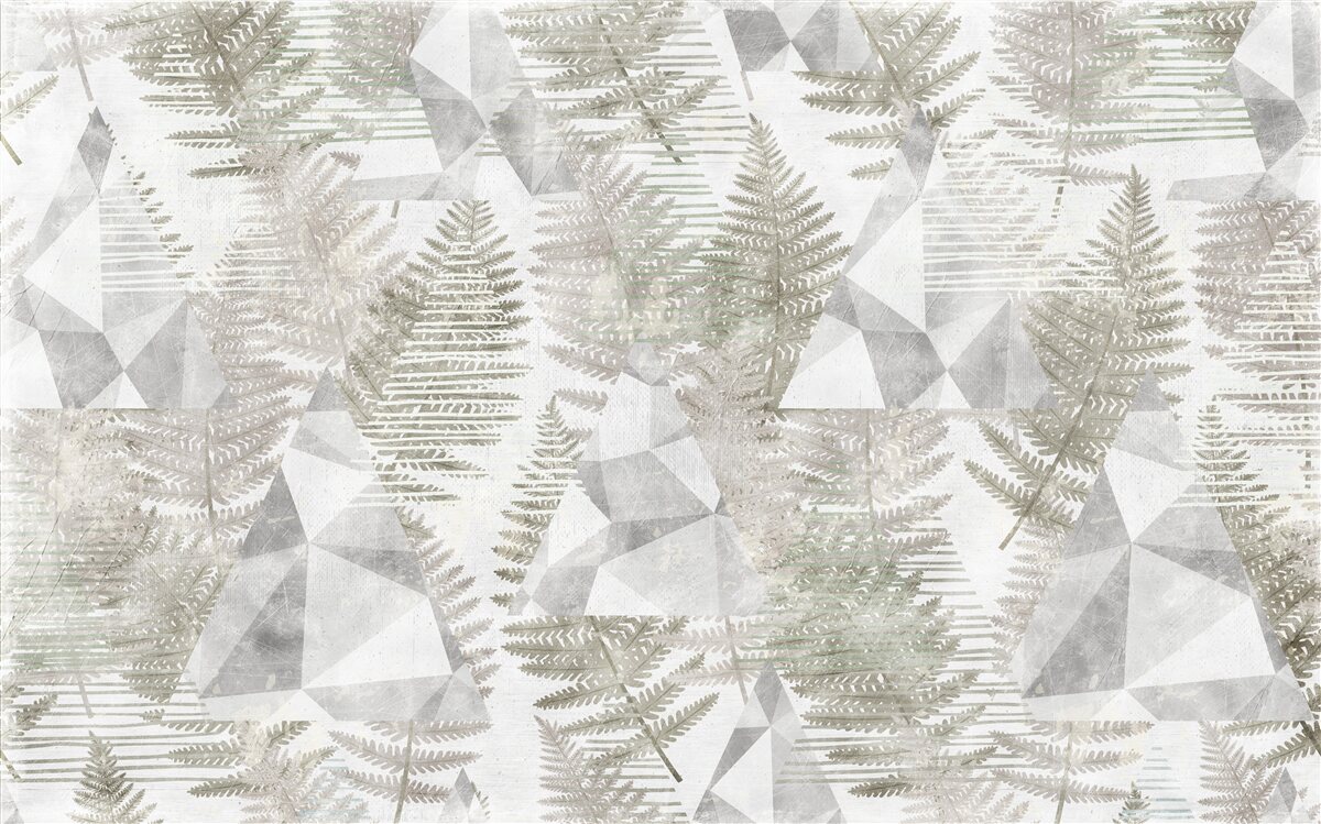 Fototapet abstract cu frunze tropicale