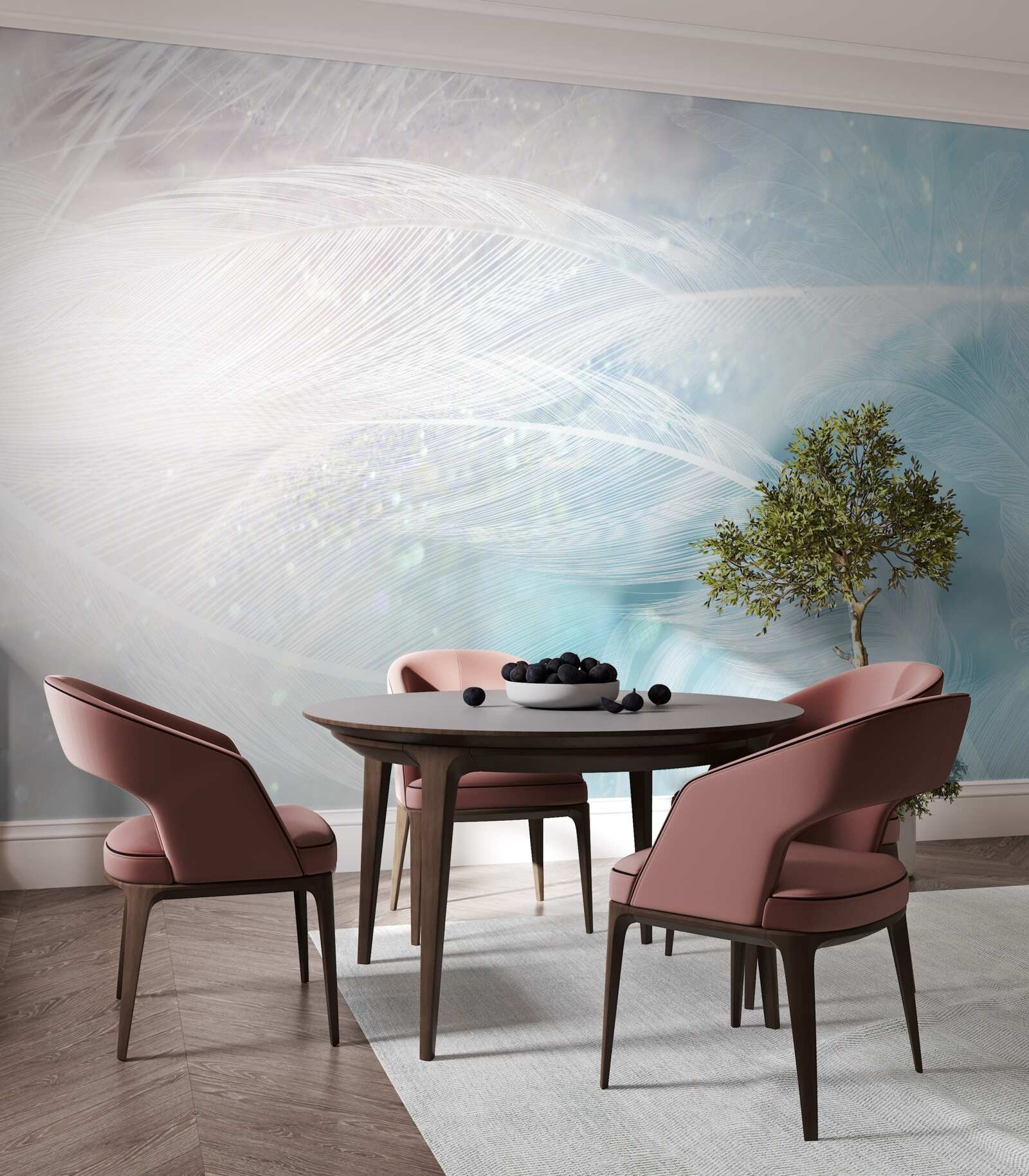 Fototapet pene în abstract