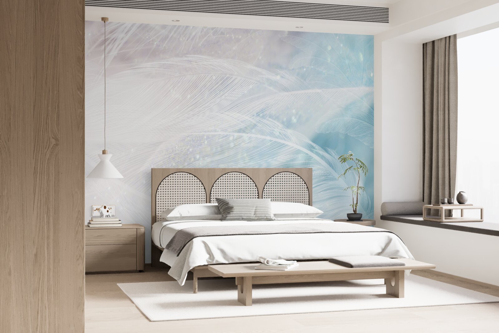 Fototapet pene în abstract