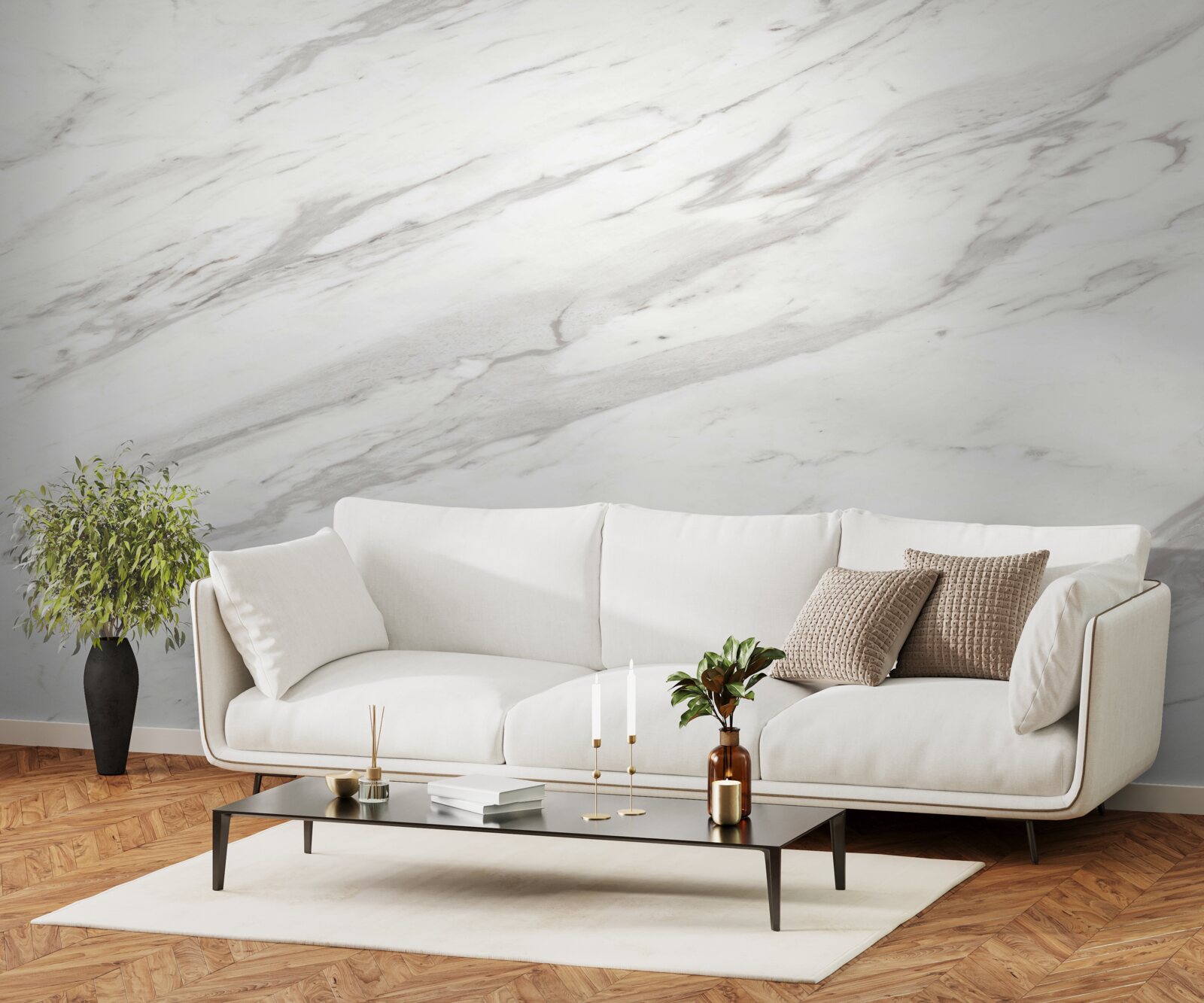Fototapet marmură albă și gri