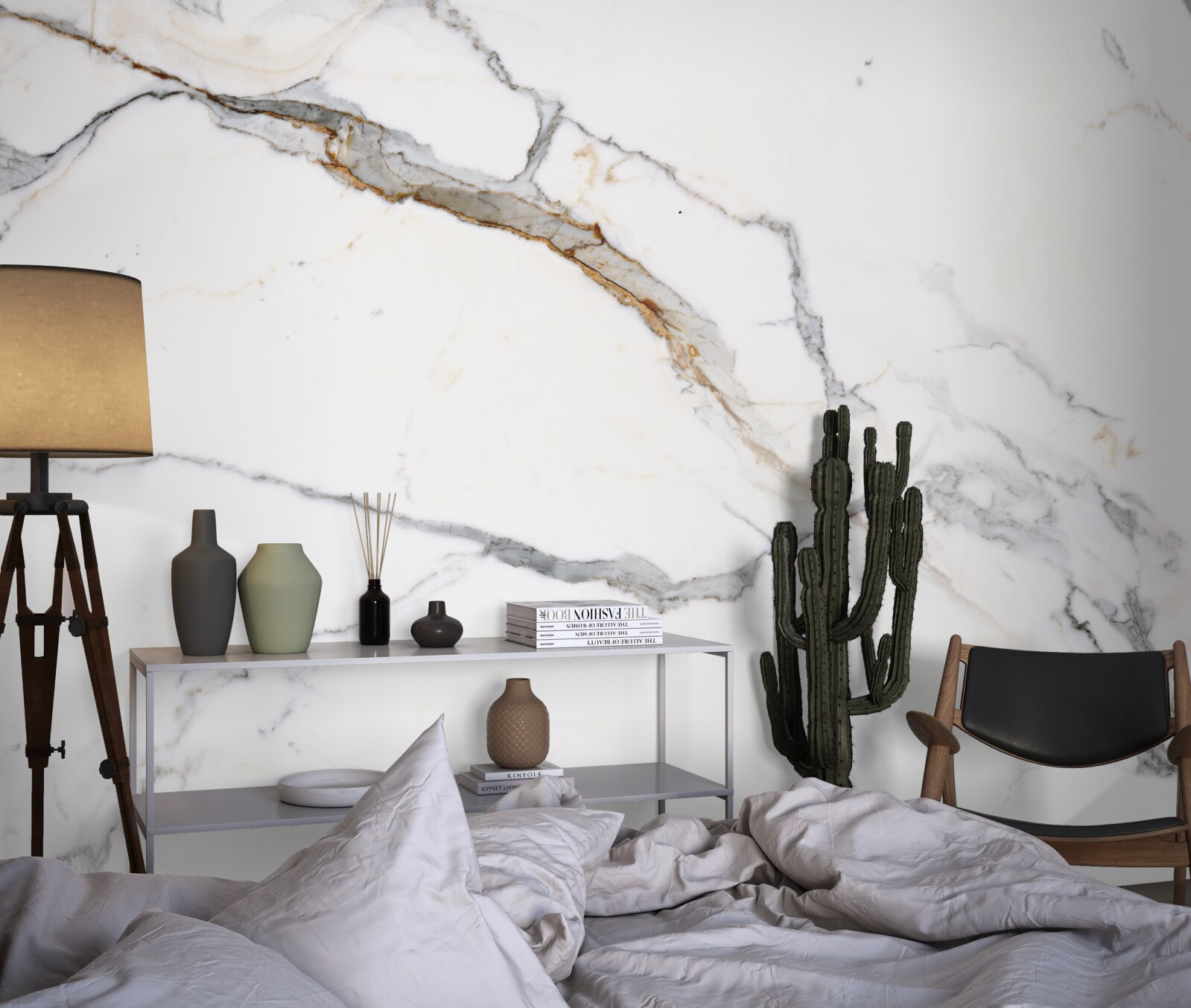 Fototapet marmură cu un model de undă fuzzy