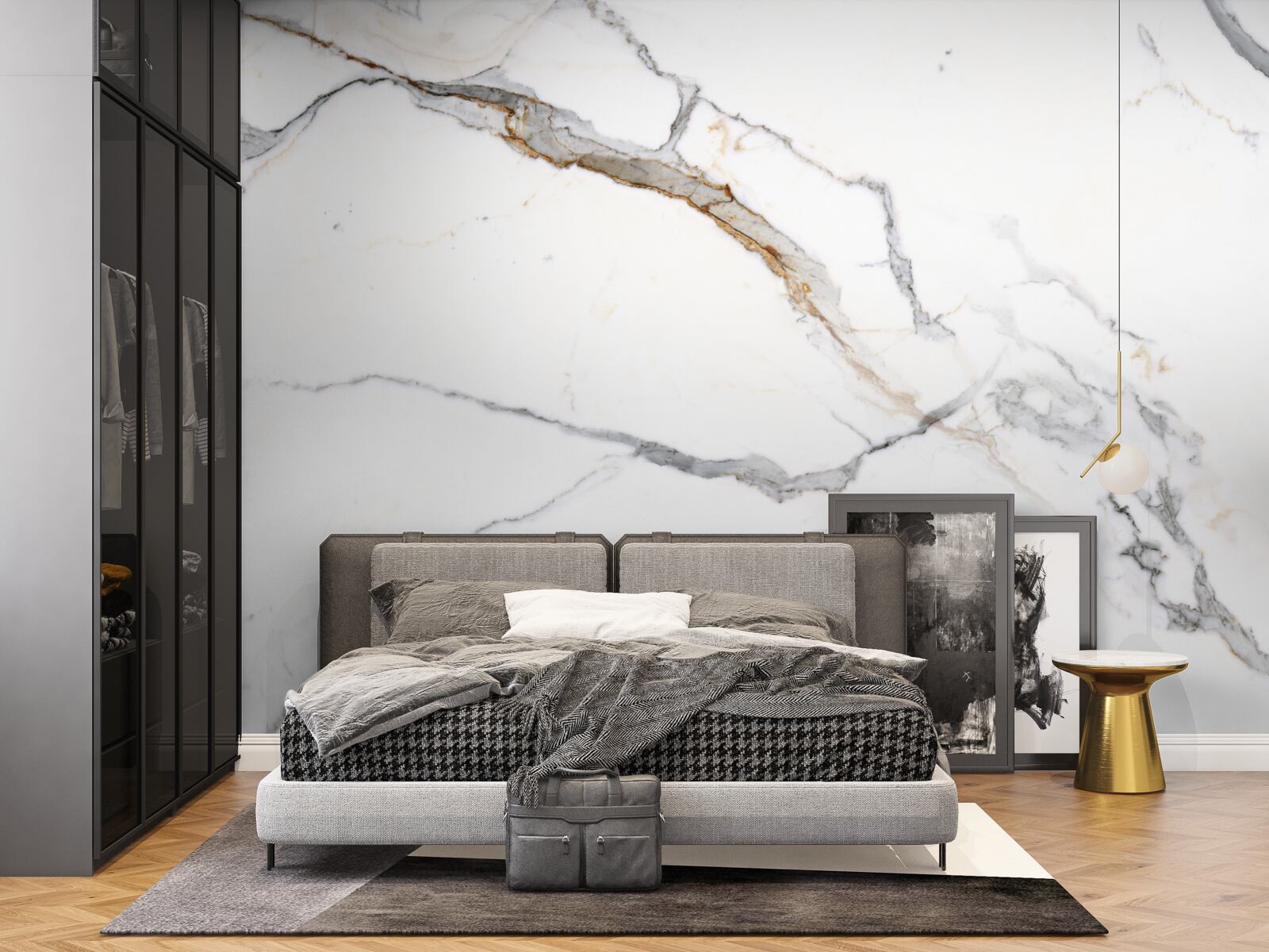 Fototapet marmură cu un model de undă fuzzy